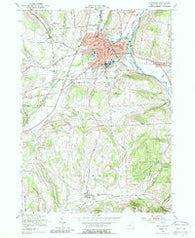 Cortland New York Historical topographic map, 1:24000 scale, 7.5 X 7.5 Minute, Year 1955
