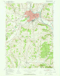 Cortland New York Historical topographic map, 1:24000 scale, 7.5 X 7.5 Minute, Year 1955