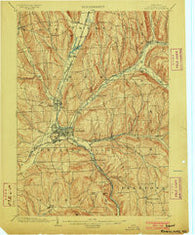 Cortland New York Historical topographic map, 1:62500 scale, 15 X 15 Minute, Year 1903