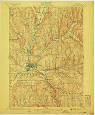 Cortland New York Historical topographic map, 1:62500 scale, 15 X 15 Minute, Year 1903