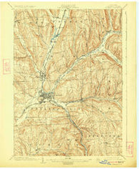 Cortland New York Historical topographic map, 1:62500 scale, 15 X 15 Minute, Year 1903
