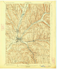 Cortland New York Historical topographic map, 1:62500 scale, 15 X 15 Minute, Year 1903