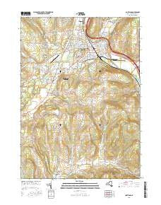 Cortland New York Current topographic map, 1:24000 scale, 7.5 X 7.5 Minute, Year 2016
