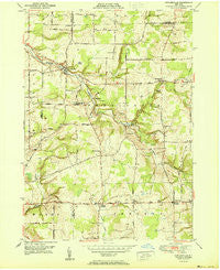 Cowlesville New York Historical topographic map, 1:24000 scale, 7.5 X 7.5 Minute, Year 1951
