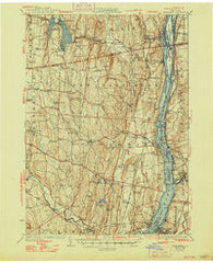 Coxsackie New York Historical topographic map, 1:62500 scale, 15 X 15 Minute, Year 1929