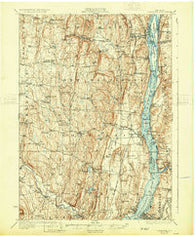 Coxsackie New York Historical topographic map, 1:62500 scale, 15 X 15 Minute, Year 1929