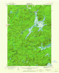 Cranberry Lake New York Historical topographic map, 1:62500 scale, 15 X 15 Minute, Year 1919