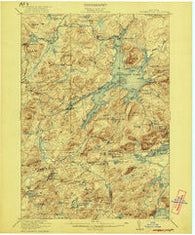Cranberry Lake New York Historical topographic map, 1:62500 scale, 15 X 15 Minute, Year 1921