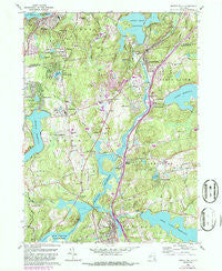 Croton Falls New York Historical topographic map, 1:24000 scale, 7.5 X 7.5 Minute, Year 1960