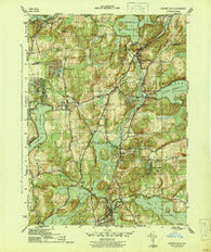 Croton Falls New York Historical topographic map, 1:31680 scale, 7.5 X 7.5 Minute, Year 1944