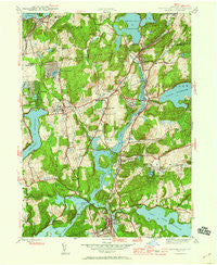 Croton Falls New York Historical topographic map, 1:24000 scale, 7.5 X 7.5 Minute, Year 1944