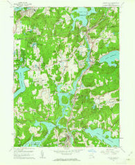 Croton Falls New York Historical topographic map, 1:24000 scale, 7.5 X 7.5 Minute, Year 1960