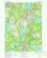 Croton Falls New York Historical topographic map, 1:24000 scale, 7.5 X 7.5 Minute, Year 1960