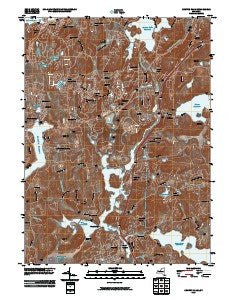 Croton Falls New York Historical topographic map, 1:24000 scale, 7.5 X 7.5 Minute, Year 2010