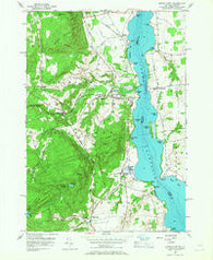 Crown Point New York Historical topographic map, 1:24000 scale, 7.5 X 7.5 Minute, Year 1950