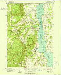 Crown Point New York Historical topographic map, 1:24000 scale, 7.5 X 7.5 Minute, Year 1950