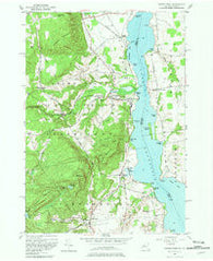 Crown Point New York Historical topographic map, 1:24000 scale, 7.5 X 7.5 Minute, Year 1950