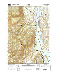 Crown Point New York Current topographic map, 1:24000 scale, 7.5 X 7.5 Minute, Year 2016