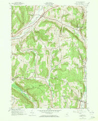 Cuyler New York Historical topographic map, 1:24000 scale, 7.5 X 7.5 Minute, Year 1943