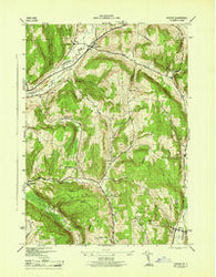 Cuyler New York Historical topographic map, 1:31680 scale, 7.5 X 7.5 Minute, Year 1944