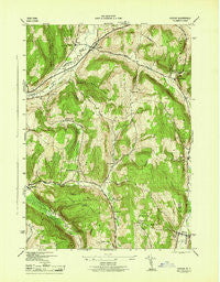 Cuyler New York Historical topographic map, 1:31680 scale, 7.5 X 7.5 Minute, Year 1944
