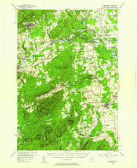 Dannemora New York Historical topographic map, 1:62500 scale, 15 X 15 Minute, Year 1956