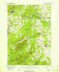 Dannemora New York Historical topographic map, 1:62500 scale, 15 X 15 Minute, Year 1956