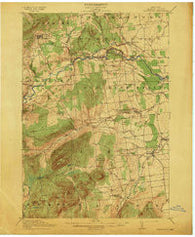 Dannemora New York Historical topographic map, 1:62500 scale, 15 X 15 Minute, Year 1913