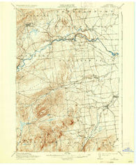 Dannemora New York Historical topographic map, 1:62500 scale, 15 X 15 Minute, Year 1913