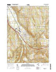 Dansville New York Current topographic map, 1:24000 scale, 7.5 X 7.5 Minute, Year 2016