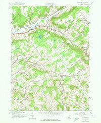 Davenport New York Historical topographic map, 1:24000 scale, 7.5 X 7.5 Minute, Year 1943