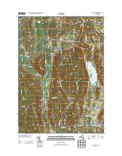 DeRuyter New York Historical topographic map, 1:24000 scale, 7.5 X 7.5 Minute, Year 2013