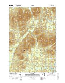 Debar Mountain New York Current topographic map, 1:24000 scale, 7.5 X 7.5 Minute, Year 2016