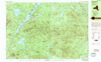 Deerland New York Historical topographic map, 1:25000 scale, 7.5 X 15 Minute, Year 1989