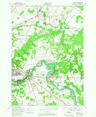 Deferiet New York Historical topographic map, 1:24000 scale, 7.5 X 7.5 Minute, Year 1949