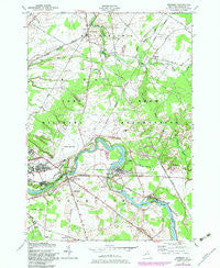 Deferiet New York Historical topographic map, 1:24000 scale, 7.5 X 7.5 Minute, Year 1949