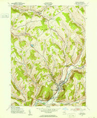 Delhi New York Historical topographic map, 1:24000 scale, 7.5 X 7.5 Minute, Year 1943