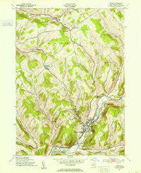 Delhi New York Historical topographic map, 1:24000 scale, 7.5 X 7.5 Minute, Year 1943