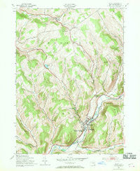 Delhi New York Historical topographic map, 1:24000 scale, 7.5 X 7.5 Minute, Year 1943