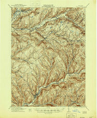 Delhi New York Historical topographic map, 1:62500 scale, 15 X 15 Minute, Year 1911