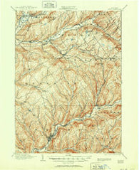 Delhi New York Historical topographic map, 1:62500 scale, 15 X 15 Minute, Year 1911