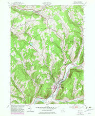 Delhi New York Historical topographic map, 1:24000 scale, 7.5 X 7.5 Minute, Year 1943