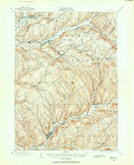 Delhi New York Historical topographic map, 1:62500 scale, 15 X 15 Minute, Year 1909
