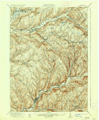 Delhi New York Historical topographic map, 1:62500 scale, 15 X 15 Minute, Year 1911