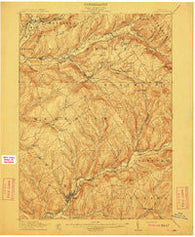 Delhi New York Historical topographic map, 1:62500 scale, 15 X 15 Minute, Year 1911