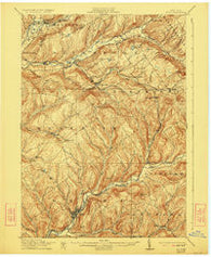 Delhi New York Historical topographic map, 1:62500 scale, 15 X 15 Minute, Year 1911