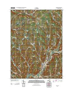 Delhi New York Historical topographic map, 1:24000 scale, 7.5 X 7.5 Minute, Year 2013