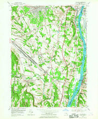 Delmar New York Historical topographic map, 1:24000 scale, 7.5 X 7.5 Minute, Year 1953
