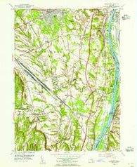 Delmar New York Historical topographic map, 1:24000 scale, 7.5 X 7.5 Minute, Year 1953
