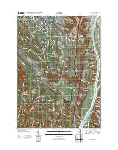 Delmar New York Historical topographic map, 1:24000 scale, 7.5 X 7.5 Minute, Year 2013